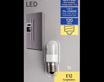 GE Specialty LED Replacement Light Bulb E12 Base - 1 Bulb