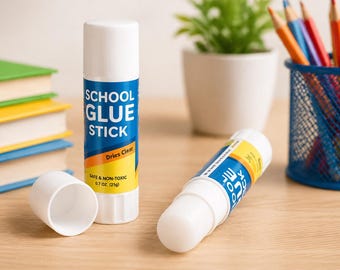 School Glue Sticks (2 Count, 21g Each) – Non-Toxic, Dries Clear, Kids & Classroom Supplies