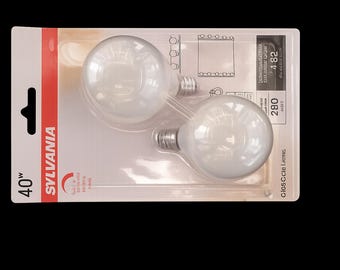 Bombilla Sylvania, luz blanca cálida, 40 W, 2 bombillas
