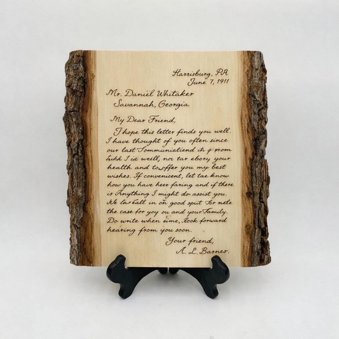 Unique Message Letters Handwritten Engraved Letter, Personalize Your Own Message - Etsy