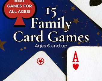 15 Classic Family Card Games Bundle (PDF Download)