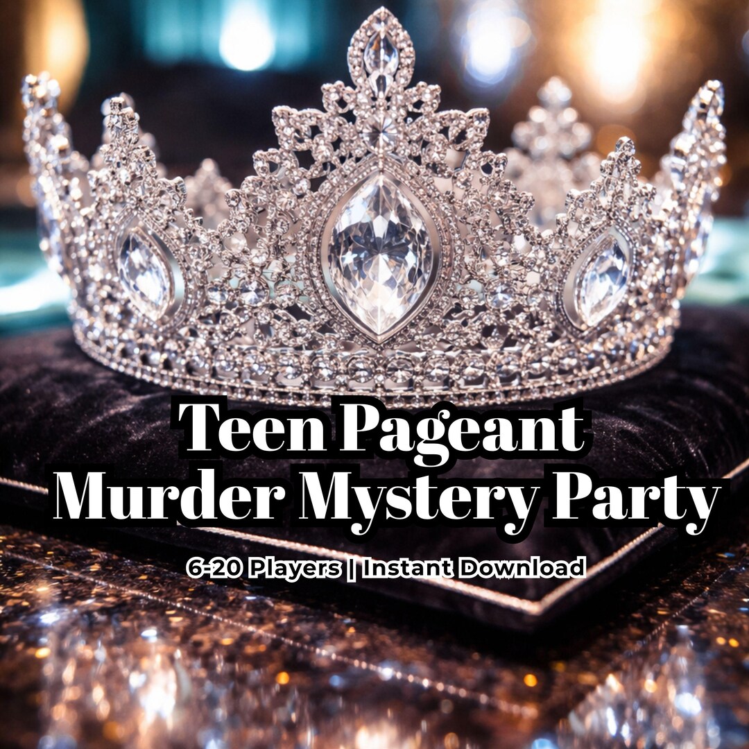 Teen Pageant Murder Mystery Party Game, Teen and Tween Girls Birthday ...