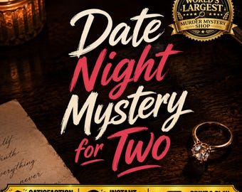 Couples Mystery Game, Romantic Date Night, Anniversary Gift, for Two