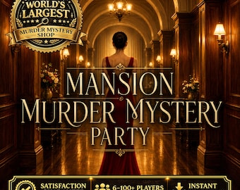 Manor House Murder Mystery Dinner Party, Printable Murder Mystery Game, Detective Party Game, Whodunit Game for Adults & Teens