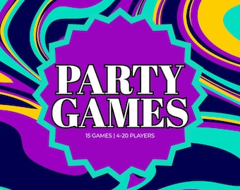 Clever Party Games for 4 to 20 Players, Instant Download