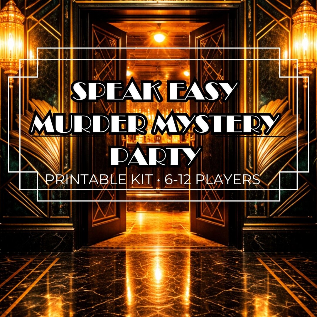 1920s Speakeasy Murder Mystery Party Game, Printable Murder Mystery Kit ...