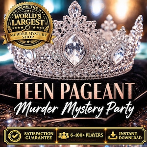 Teen Murder Mystery Game, Teen & Tween Party Game, Birthday Party Game, Printable Murder Mystery, Teen Mystery Game, Sleepover Game