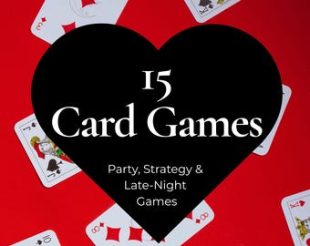 15 Party Card Games: Strategy for Game Nights (Printable PDF)