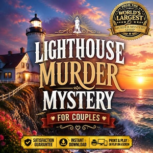 Murder Mystery for 2, Couples Mystery Date Night Game, Anniversary Game