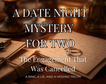 Couples Mystery Game, Romantic Date Night, Anniversary Gift, for Two