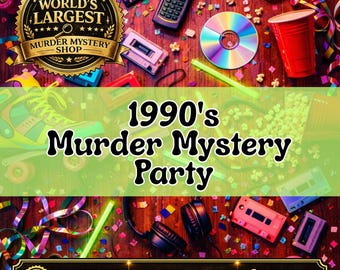 90s Murder Mystery Party Game, Printable Murder Mystery Party Kit, Mystery Dinner Party Game, Adult and Teen Murder Mystery Party Game