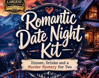 Mystery Date Night for Couples, Date Night Kit, Murder Mystery Game for Couples, Printable Game for 2 People, True Crime Game, Couples Gift