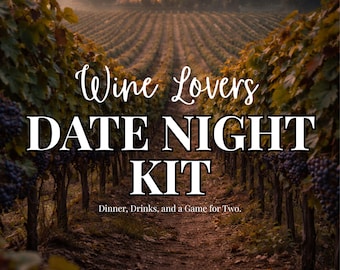 Printable Vineyard Mystery Game for Two, Romantic Date Night Activity (Digital Download)