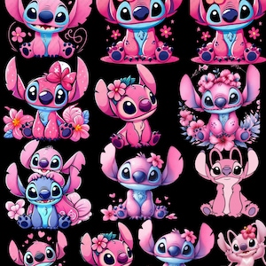 200+ Stitch Png-paket, stygnalfabet och typsnitt png-paket, Stitch och ängel png, Stitch clipart, Lilo tecknad png, Stitch och Lilo png bild 5