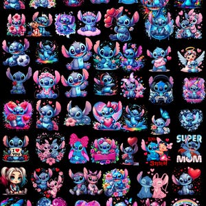 200+ Stitch Png-paket, stygnalfabet och typsnitt png-paket, Stitch och ängel png, Stitch clipart, Lilo tecknad png, Stitch och Lilo png bild 3