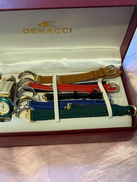 Vintage Denacci Interchangeable Watch Set With 5 … - image 4