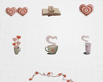 Love Embroidery Set - Heart Machine File - 6 Sizes 7 Designs