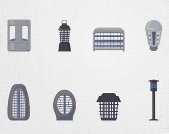Fly Trap Set Embroidery - Insects Trap Machine File - 6 Sizes 8 Designs