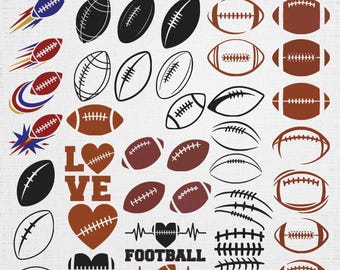 American Football Embroidery Bundle - Speed Football Pattern Embroidery - Silhouette Embroidery Design - 6 Sizes 44 Designs