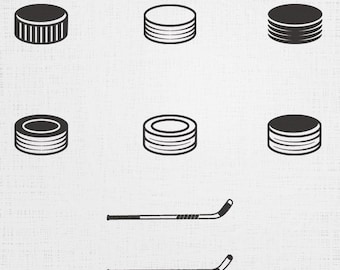 Ice Hockey Set Embroidery - Sports Pattern - 6 Sizes 8 Designs