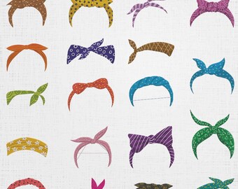 Embroidery Hair Bands Bundle – Bow Headbands, Scarf Machine File (7 Sizes, 19 Designs)