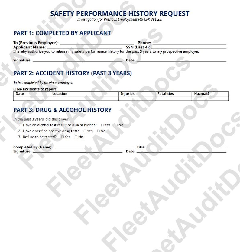 DOT Audit Binder Kit – FMCSA Trucking Compliance Forms + Setup Guide ...