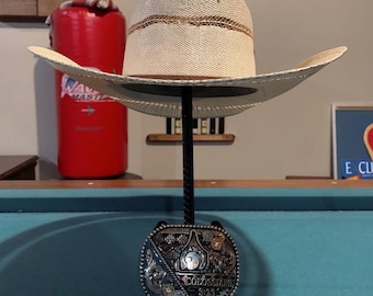 Horseshoe Cowboy Hat & Buckle Display