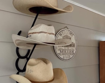 Horseshoe Cowboy Hat Rack