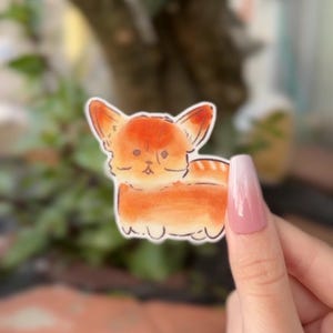 corgi did puppy bread loaf vinyl sticker  | waterproof, cute sticker, laptop, journal, planner, bujo, kindle