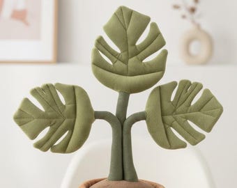 Pluche plant decoratie Kawaii – Zachte pluche plant in pot – Pluche plant in Jellycat-stijl – Gezellig cadeau voor in huis