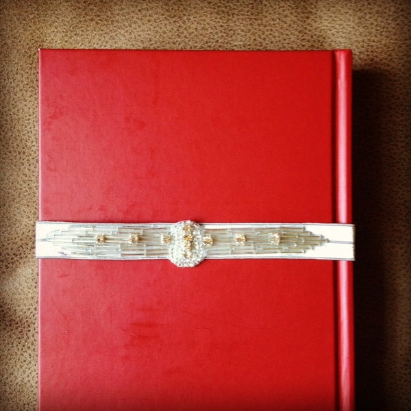 Bridal Garter: Art Deco Rhinestone & Silver Bead