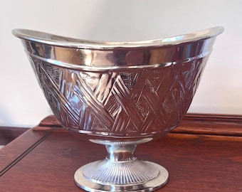 Vintage Wine Chiller/Champagne Bucket, Hammered Stainless Steel Wine Chiller by Southern Living at Home