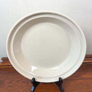 Longaberger Woven Traditions Pie Plate, Vintage 10" Ceramic Pie Plate, White China Vitrified Pottery
