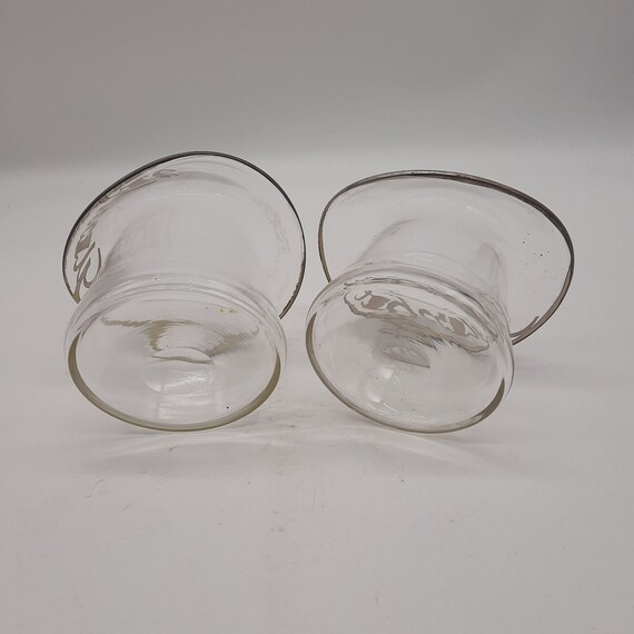 ヴィンテージガラス製トップハット花瓶、銀象嵌、20世紀初頭 - Etsy 日本