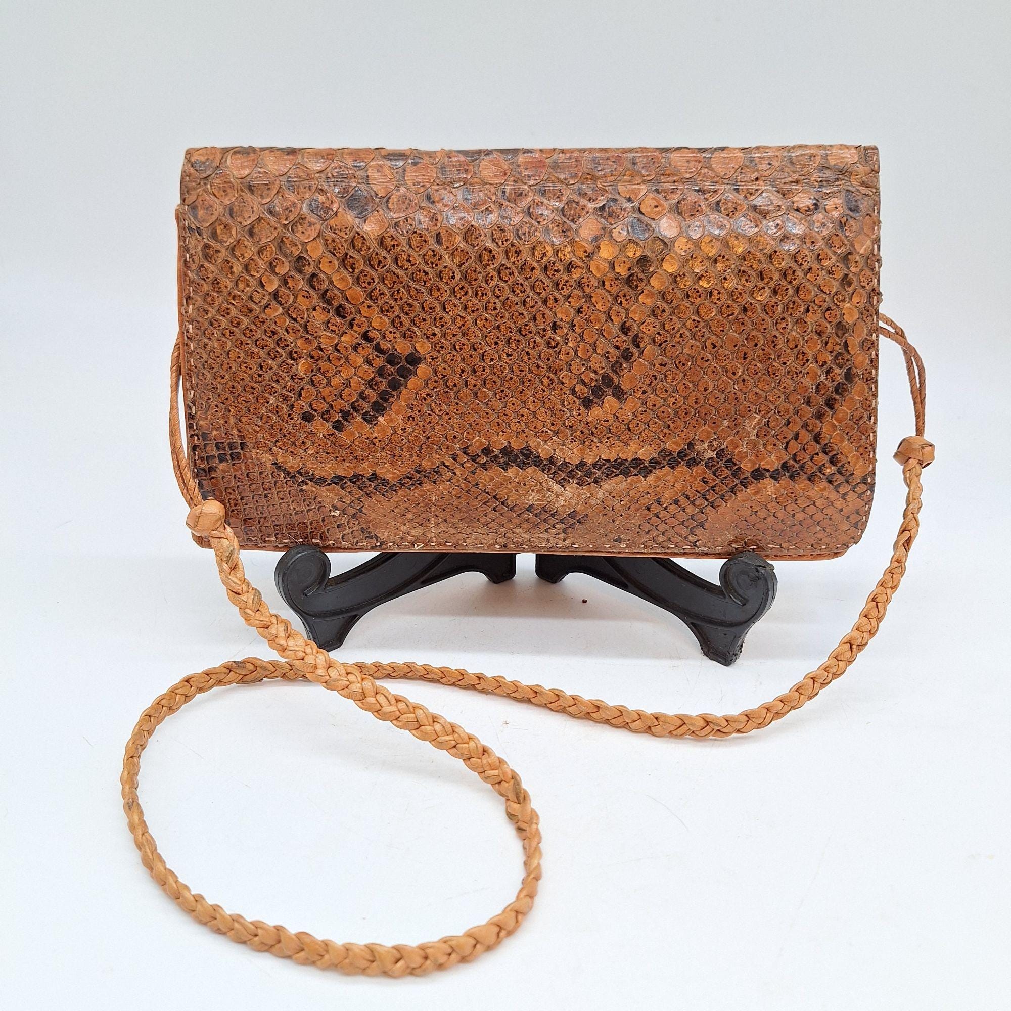 【Vintage】90s Python leather shoulder bag $_12.JPG?set_id=880000500F