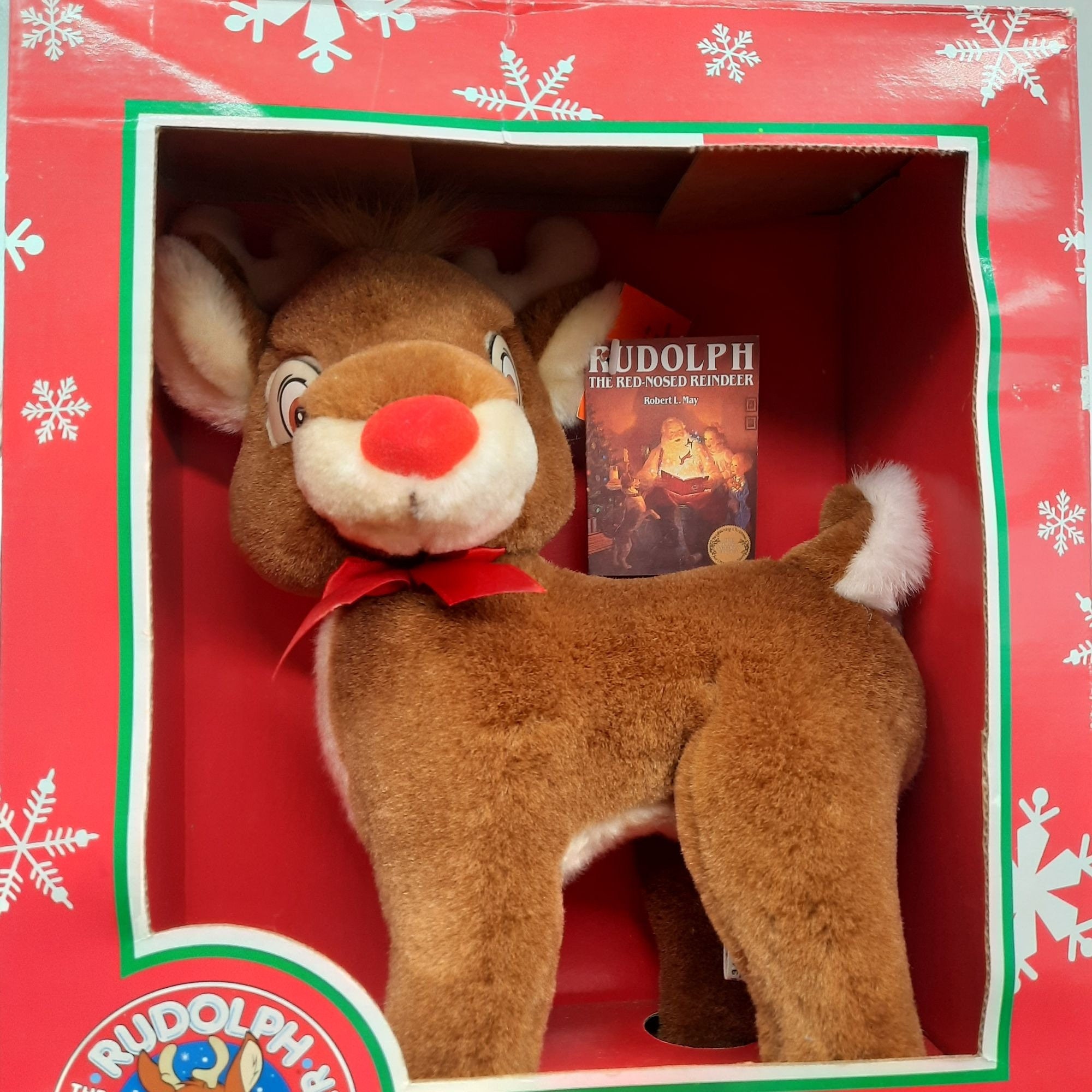 ヴィンテージ ルドルフ 赤鼻のトナカイ 拍手 クリスマス ぬいぐるみ
