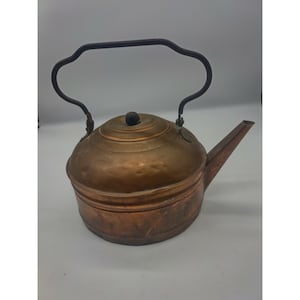 Vintage Rome Manufacturing Copper Tea Kettle Large