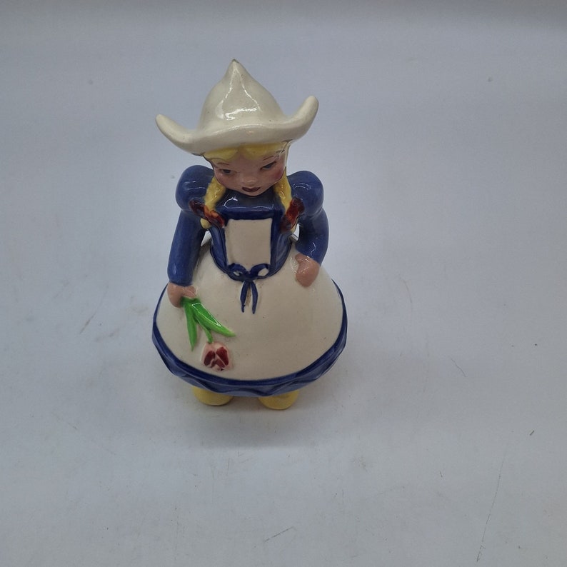 Brayton Laguna Ceramic Dutch Girl Figurine California Pottery Vintage
