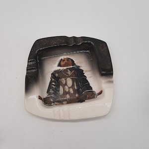 Vintage Eskimo Keramik Aschenbecher Matthew Adams Alaska signiert