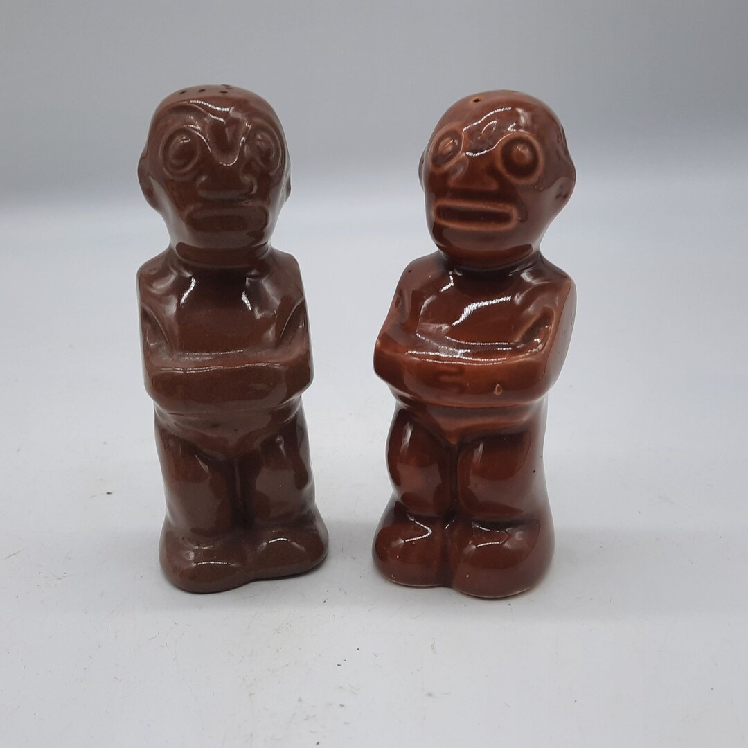 Vintage Tiki Salt and Pepper Shakers Trader Vic's Japan Hawaii Tiki Decor Etsy