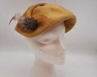 Jonquil Original Vintage 40s 50s 60s Womens Union Made Hat VTG White Hat Jonquil Brand 1950s White Rose | eBay main image 3
