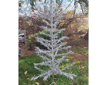 ヴィンテージ 6 フィート ステンレス アルミ クリスマス ツリー