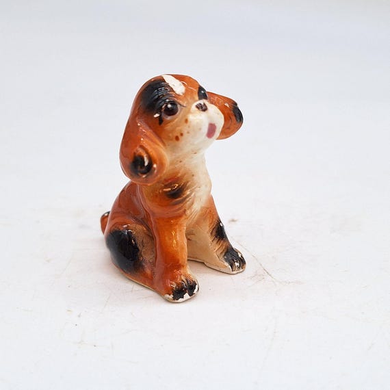 ミニチュア コッカー スパニエル 子犬 セラミック ヴィンテージ