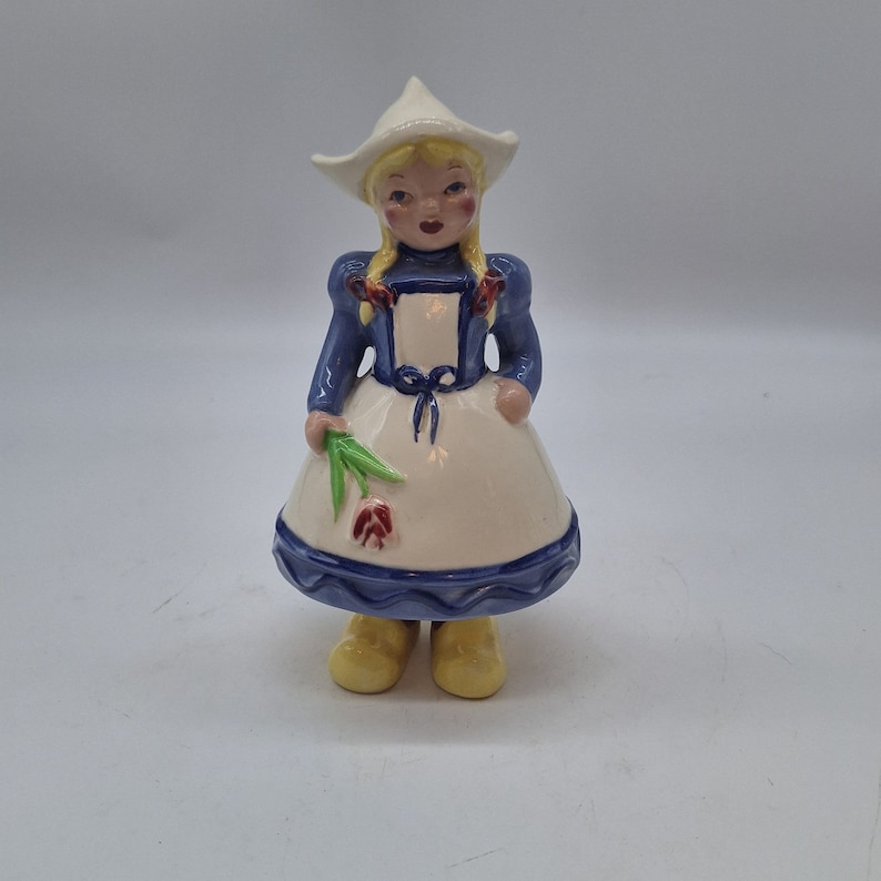Brayton Laguna Ceramic Dutch Girl Figurine California Pottery Vintage