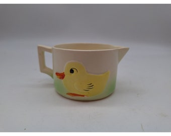 Vintage Goebel child's duck creamer pitcher ceramic Germany hand painted kitsch