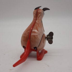 Wind-Up Tin Lithograph Toy Kangaroo Yone Co. Japan Working Vintage 1960s image 3