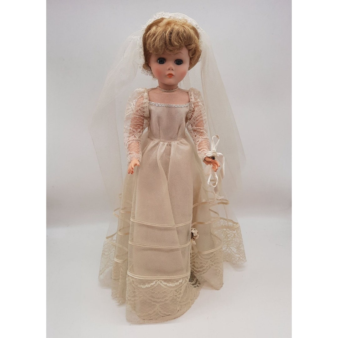 Mid Century Bride Doll Original Box Eugene Novelty Co All Original Hard