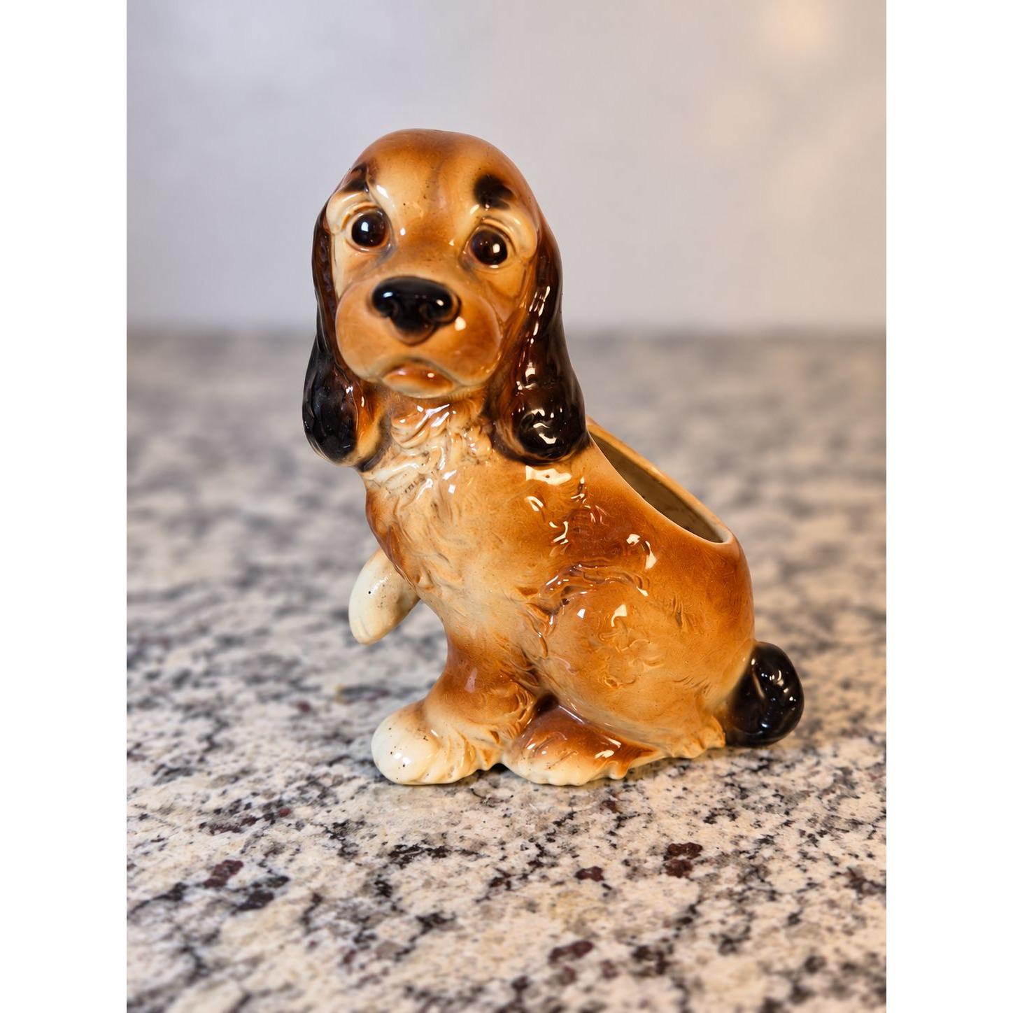 Vintage Ceramic Puppy - Etsy
