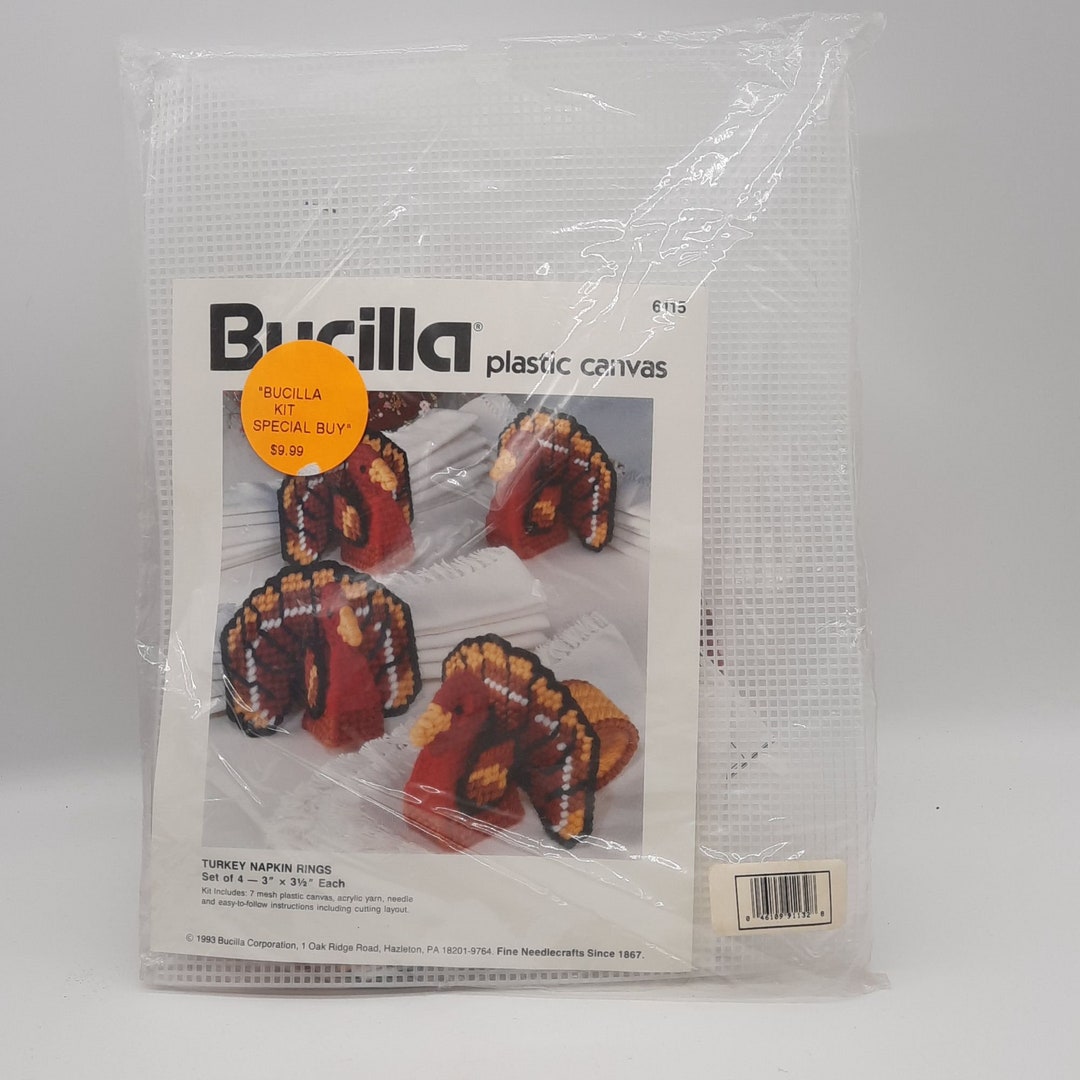 Kit Vintage Bucilla Thanksgiving Pilgrim Doorknob Cover 40409 - Neuf, USA, 1990