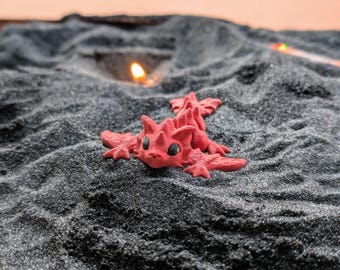 Articulated Dragon / Wyvern Keychain – 3D Printed Mini Flexi Dragon Fidget, Colorful Charm